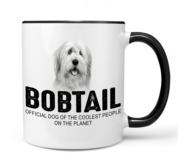 Bobtail Old English Sheepdog Stummelschwanz Dog cool Leute lustig Dog Tasse Kaffeetasse Kaffeebecher happy Design by Siviwonder