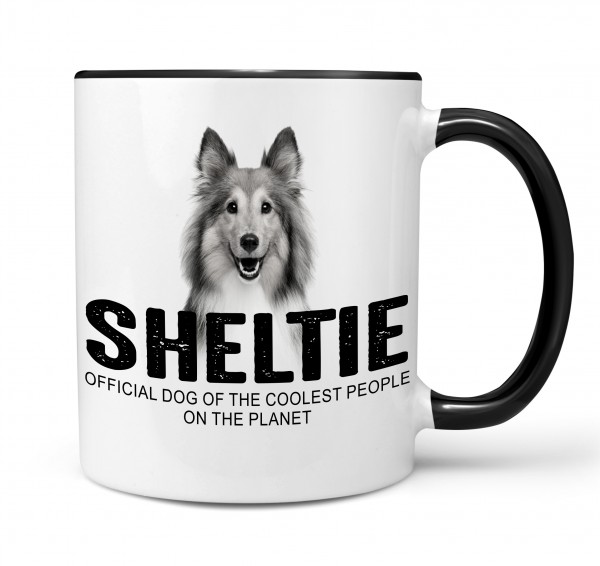 Sheltie Shetland Sheepdog Miniature Collie Dwarf Scotch Shepherd Dog Tasse Kaffeetasse Kaffeebecher happy Design by Siviwonder