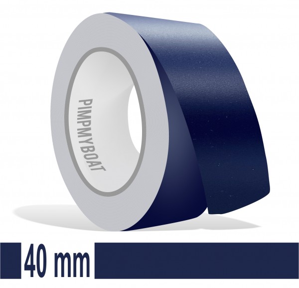Zierstreifen stahlblau 40mm dunkelblau blau marine Matt in in 10 m Länge für Auto Boot Klebeband Dekorstreifen Tuningstreifen Autofolie Siviwonder