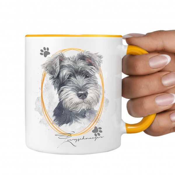 Zwergschnauzer Schnauzer Tasse SIGNATURE DOGS Hund Motiv Hundemotiv Kaffee