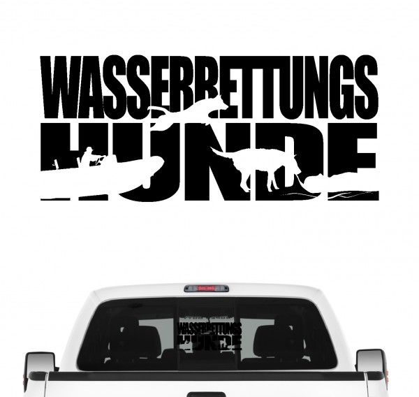 Wasserrettungshunde Hundesport Auto Aufkleber Hund Folie Mantrailing Suchhunde