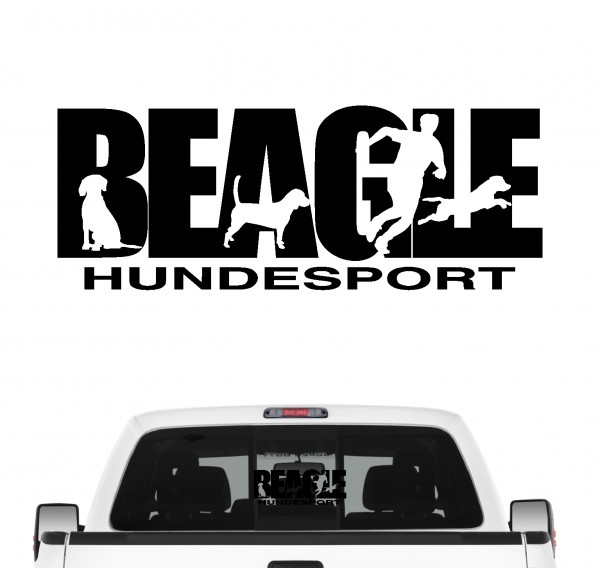 Beagle Hundesport Autoaufkleber Hund Folie Aufkleber English Beagel