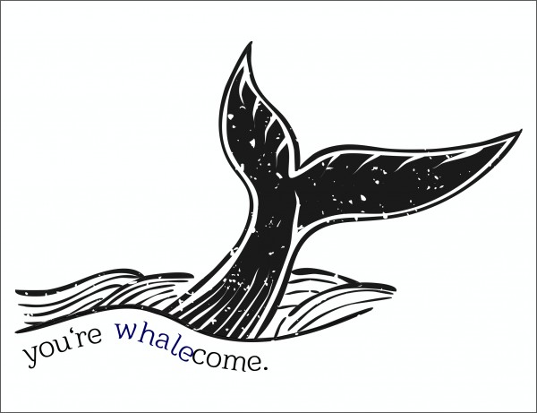 You're Whalecome Unisex T Shirt Spruch Favourite Failure Spruch Quote Witzig Funny Spass Lustig Pun Wortspiel