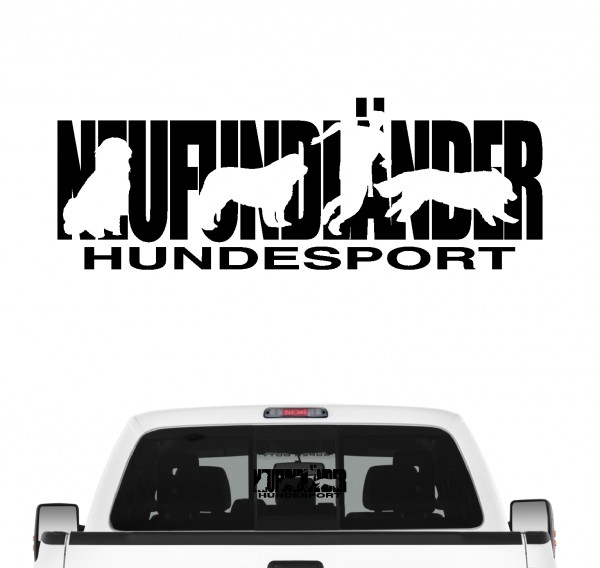 Neufundländer Hundesport Auto Aufkleber Hund Folie Neufi The Gentle Giant