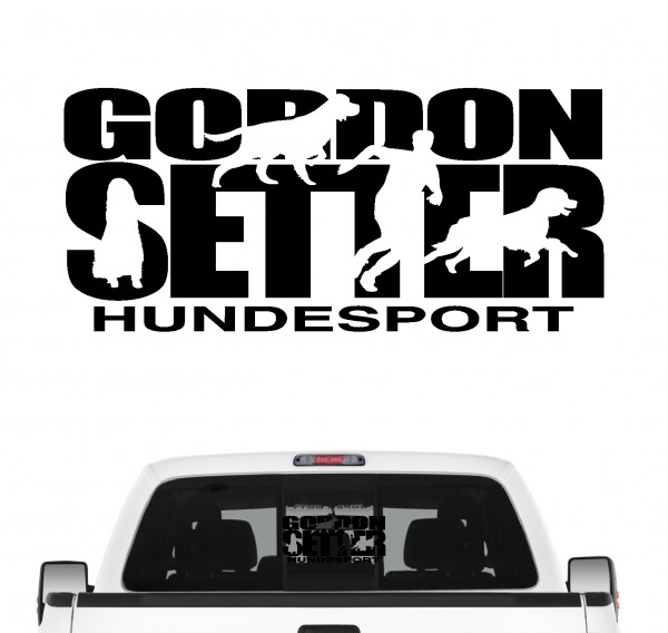 Gordon Setter Hundesport Autoaufkleber Hund Folie Aufkleber Schottischer
