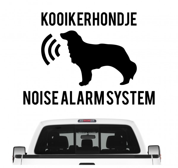 Kooikerhondje Alarmsystem Auto Aufkleber Hund Folie Wandtattoo Tattoo Sticker Kooiker Hound Kojenhundchen Nederlandse Dutch Decoy