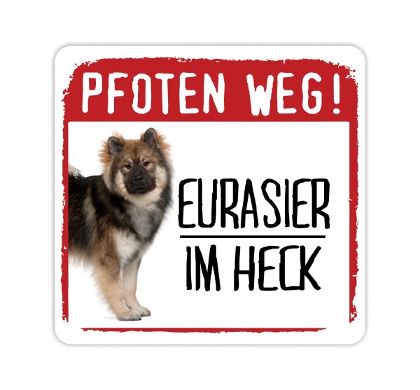 Eurasier Eurasian Spitz Spitze Wolfsspitz Samojede Dog Shepherd Pfoten weg Aufkleber Digitaldruck Motiv by SIVIWONDER