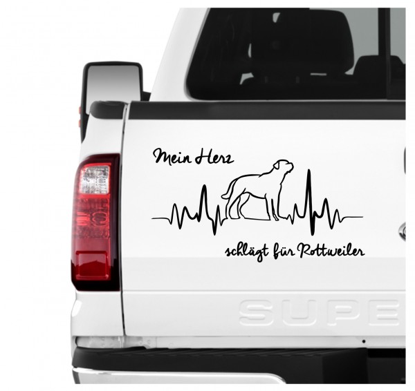 Rottweiler Rottie Rotty Rott Dog Hundeaufkleber Herz AUTOAUFKLEBER Aufkleber Hunde