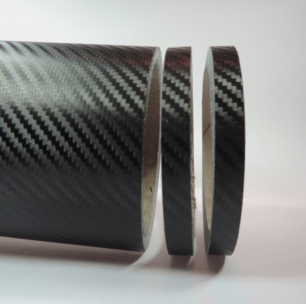 Zierstreifen schwarz black glanz carbon in in 10 m Länge für Auto Boot Klebeband Dekorstreifen Tuningstreifen Autofolie Siviwonder