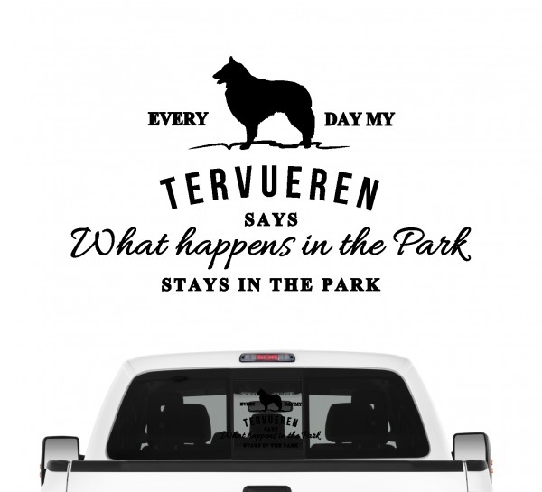 Tervueren Vintage Hundeaufkleber Hundemotiv Auto Folie Belgischer Schäferhund