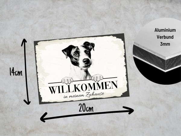 Hundeschild Willkommen Zuhause Jack Russell Terrier Schild