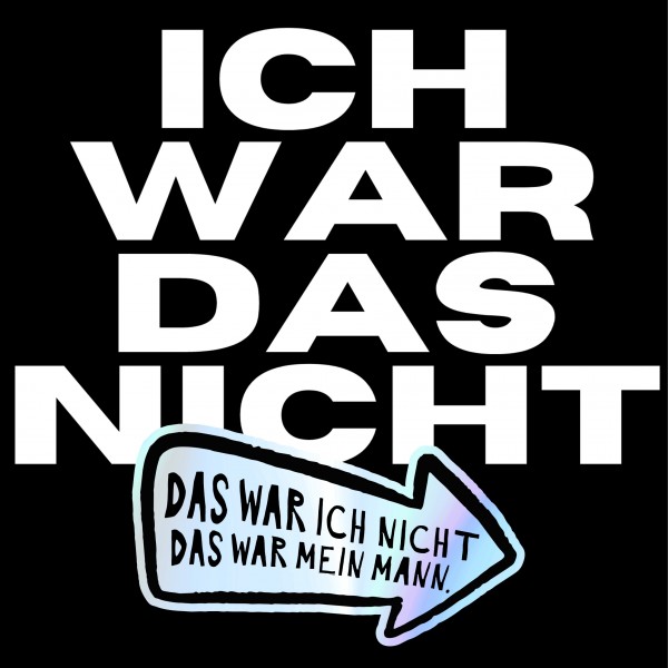 Aufkleber Auto Kratzer Mann wars Holo Folie lustig Hologramm Oilslick Regenbogen Deko Tuning Digitaldruck Motiv by SIVIWONDER