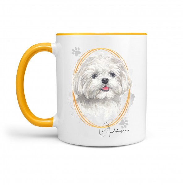 Malteser Tasse SIGNATURE DOGS Hund Motiv Hundemotiv Kaffee