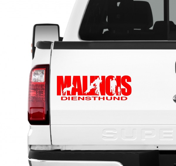 Malinois Hundesport Auto Aufkleber Hund Folie Belgian Mali Diensthund