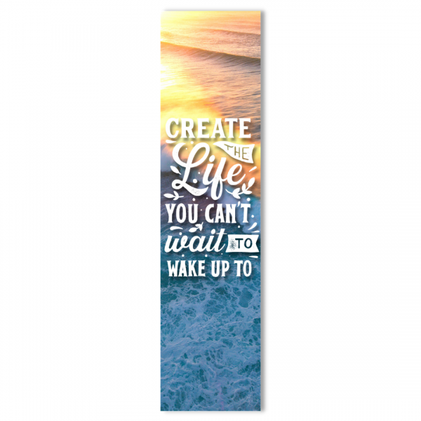 Create The Life Schild Strand Wellen Spruch Türschild Warnschild Metallschild Ocean Sea