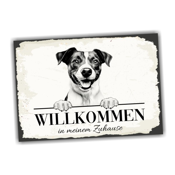 Hundeschild Willkommen Zuhause Jack Russell Terrier Schild