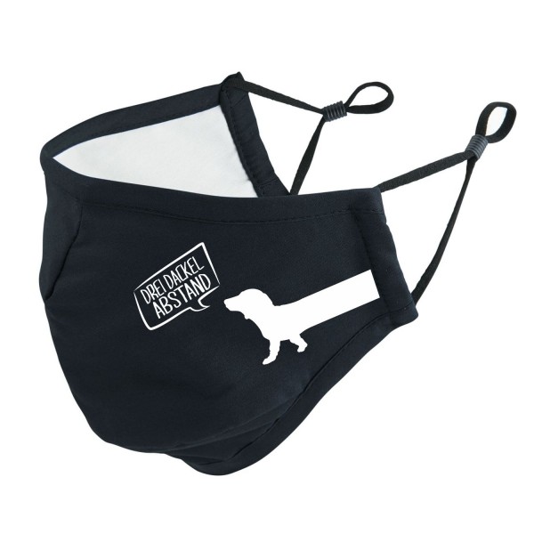 Maske Hundemotiv Mund und Nasenabdeckung Gechenk Hund Hunde Hundemotiv Teckel Dackelmaske