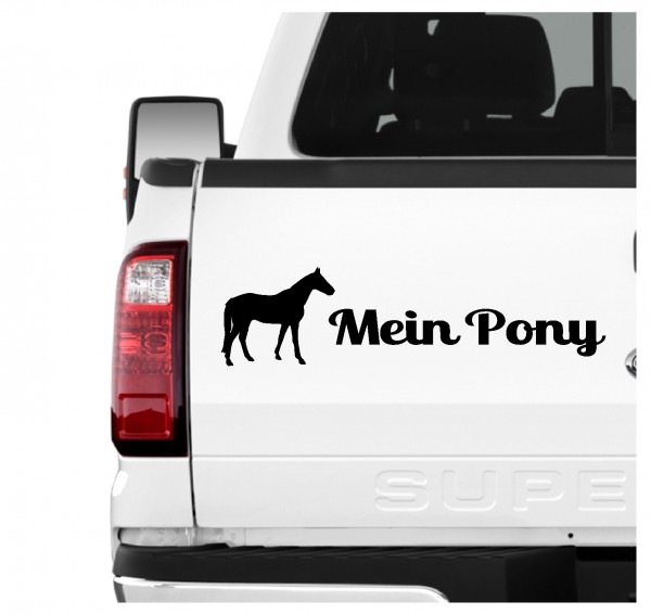 Mein Pony Pferdesport Ponyreiten Freizeit Reiten Familienpferd Aufkleber 3er Set Pferdeaufkleber Pferd reiten Auto Folie by SIVIWONDER