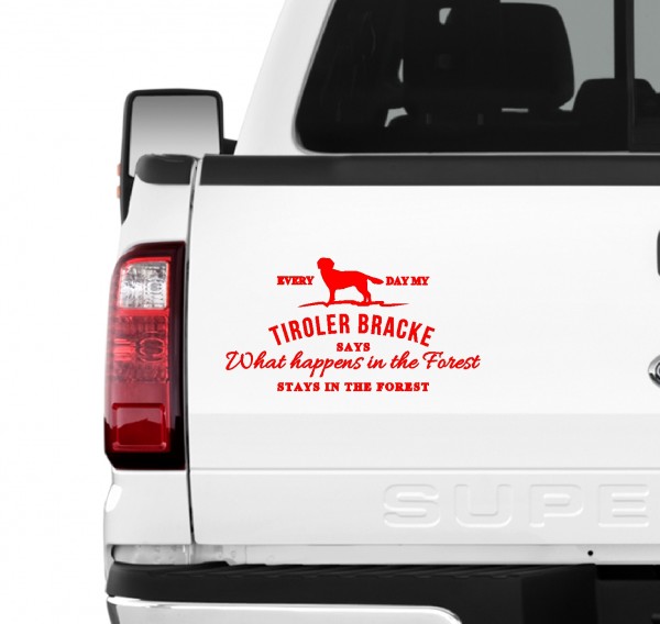 Tiroler Bracke Vintage Hundeaufkleber Hundemotiv Auto Folie Gebrauchshund