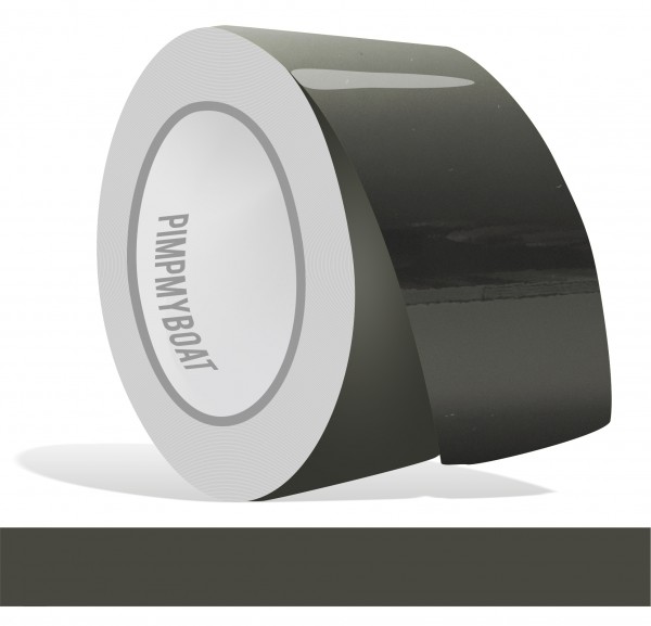 Zierstreifen dunkelgrau dunkel komatsugrau Glanz in in 10 m Länge für Auto Boot Klebeband Dekorstreifen Tuningstreifen Autofolie Siviwonder