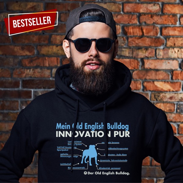 Old English Bulldog Sweatshirt Innovation Hoodie Hundemotiv OEB Olde Bulldogge