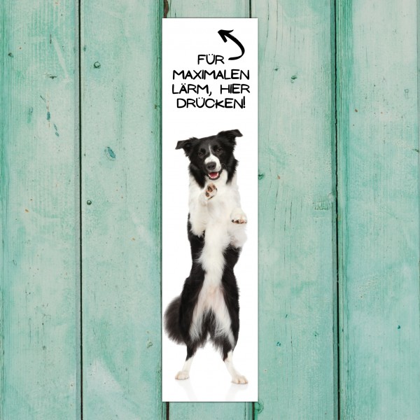 Border Collie Sheepdog Scotch Sheep Dog Türschild Warnschild Hundeschild Schildr happy Design by Siviwonder