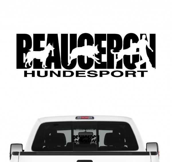 Beauceron Hundesport Autoaufkleber Hund Folie Aufkleber Schäferhund Beauce