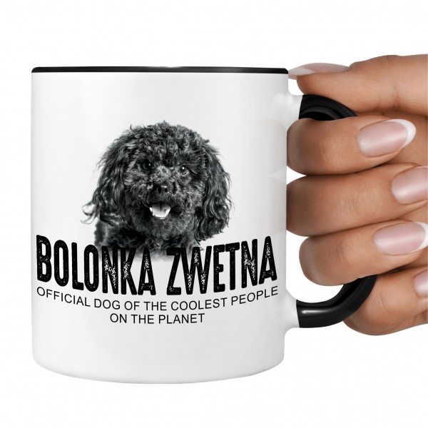 Bolonka Zwetna Tsvetnaya Russischer Hund Dog cool Leute lustig Dog Tasse Kaffeetasse Kaffeebecher happy Design by Siviwonder