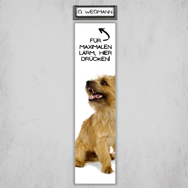 Cairn Terrier Kern Miniature Mini Dog Türschild Warnschild Hundeschild Schilder happy Design by Siviwonder