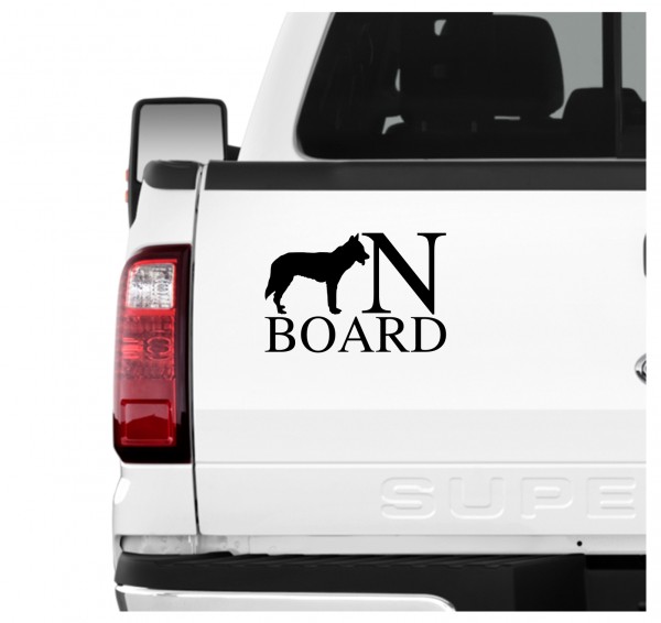 Wolfhound Board Auto Aufkleber Hund Folie Wandtattoo Tattoo Sticker Wolf Wolfhund Saarloos Tschechoslowakischer Wolfdog