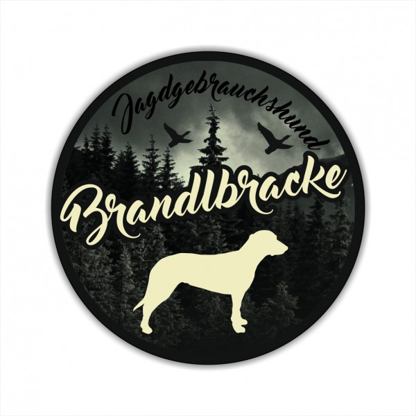 Brandlbracke Kärntner Bracke Bracken Jagdhund Aufkleber Digitaldruck Motiv