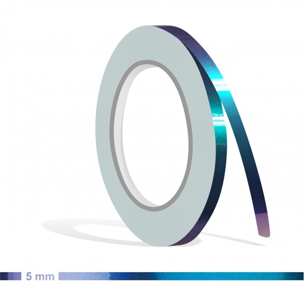 Zierstreifen Shift Effect Marine blau violett Flip Flop in in 10 m Länge für Auto Boot Klebeband Dekorstreifen Tuningstreifen Autofolie Siviwonder