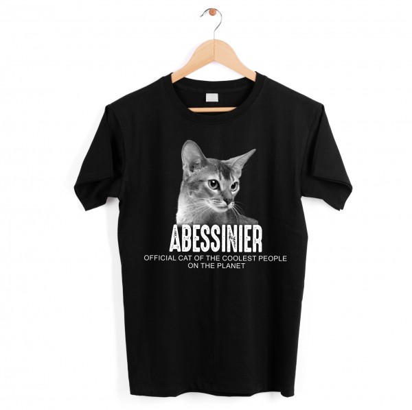 Abessinier Katze Bunny Cat Unisex Shirt Officialcool Leute lustig Hundemotiv T-Shirt