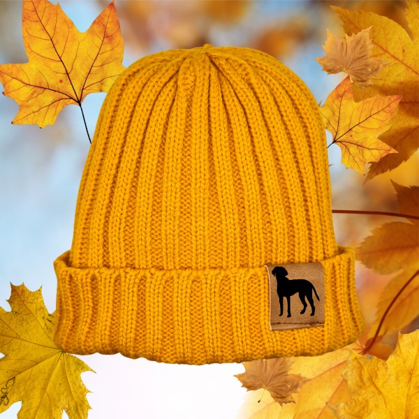 Strickmütze "Magyar Vizsla" Beanie Mütze Urban Witzig Spruch Warm Winter Herbst Farben