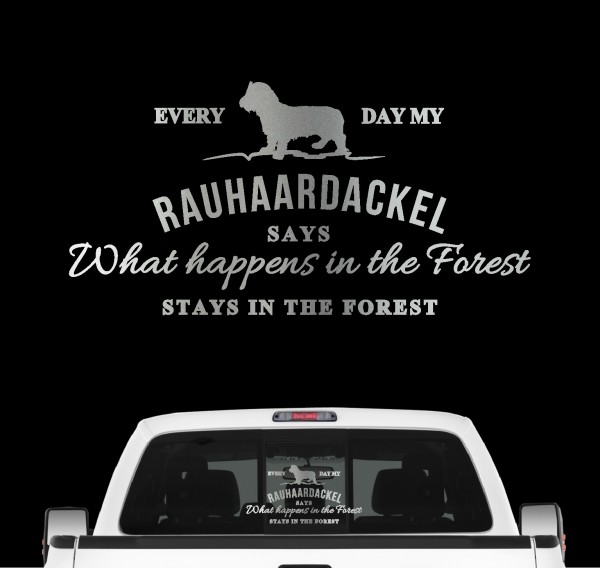 Rauhaardackel Vintage Hundeaufkleber Hundemotiv Auto Folie Dackel Wiener Teckel