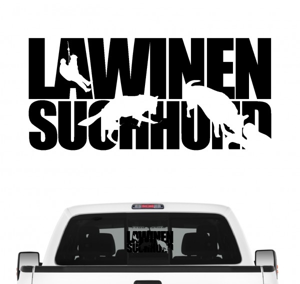 Lawinensuchhund Hundesport Auto Aufkleber Hund Folie Rettungshund Bergwacht