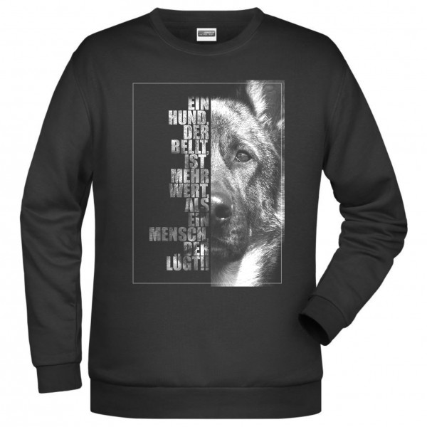 Deutscher Schäferhund Sweatshirt Pullover Face Hundemotiv German Shepherd Schäfi Diensthund K9