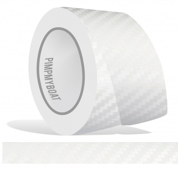 Zierstreifen weiß weiss white carbon in in 10 m Länge für Auto Boot Klebeband Dekorstreifen Tuningstreifen Autofolie Siviwonder