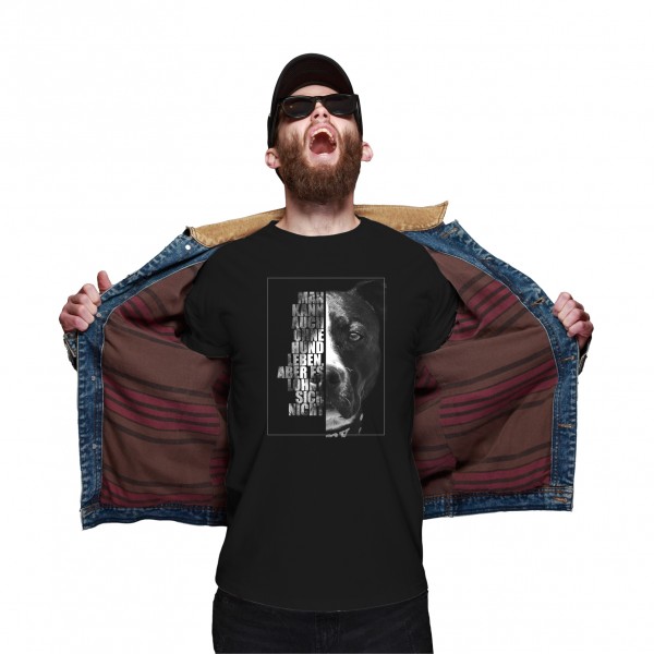 Staffordshire Bullterrier Unisex T-Shirt Face Hundemotiv Staffie