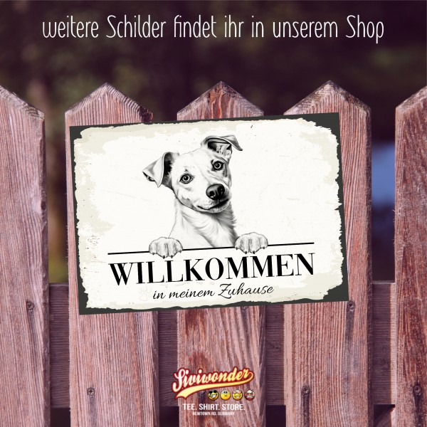 Hundeschild Willkommen Zuhause Jack Russell Terrier Schild