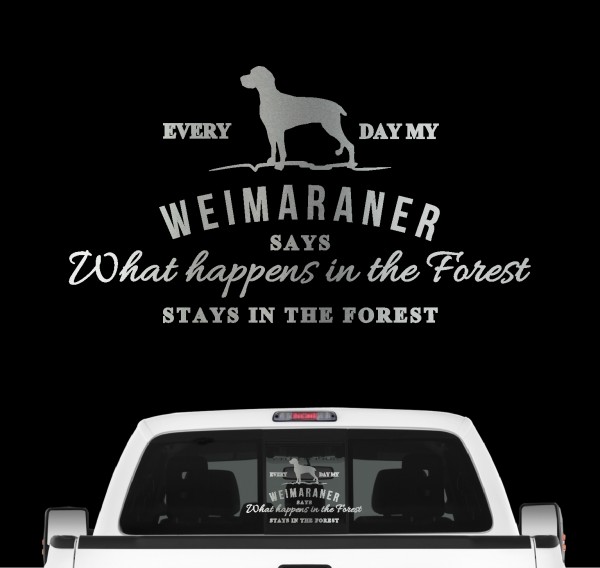 Weimaraner Vintage Hundeaufkleber Hundemotiv Auto Folie Weimi