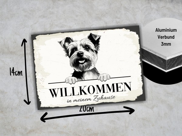 Hundeschild Willkommen Zuhause Yorkshire Terrier Yorkie