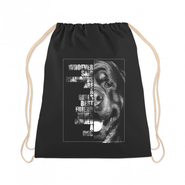 Rottweiler Turnbeutel Face Hundemotiv Rottie Rotty Rot