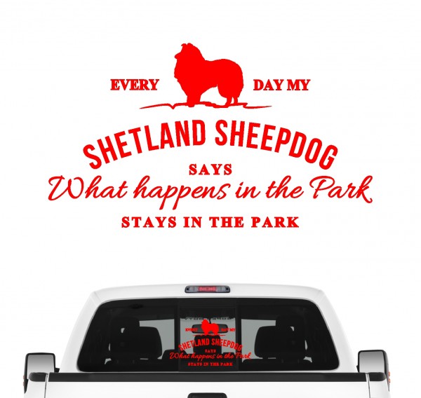 Shetland Sheepdog Vintage Hundeaufkleber Hundemotiv Auto Folie Sheltie Miniature