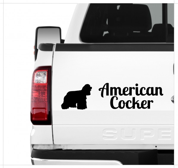 American Cocker Spaniel Ami Spanier Dog 3er Set AUTOAUFKLEBER Aufkleber Hunde Hundemotiv by SIVIWONDER