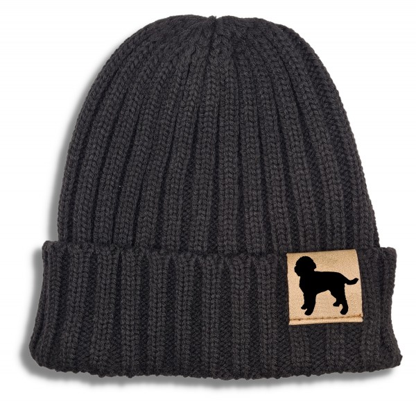 Strickmütze "Lagotto Romagnolo" Beanie Mütze Urban Witzig Spruch Warm Winter Herbst Farben