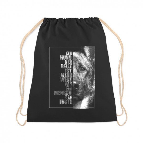 Deutscher Schäferhund Turnbeutel Face Hundemotiv german Shepherd Schäfi Diensthund K9 Unit