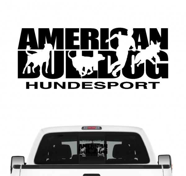 American Bulldog Hundesport Autoaufkleber Hund Folie Aufkleber USA Old Country