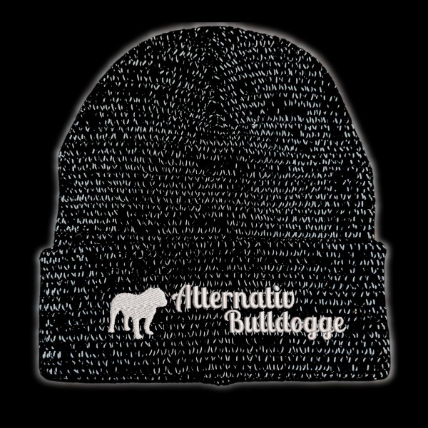 Stickmütze reflektierende Mütze Stickerei Hund Winter Strickmütze reflex Beanie warm