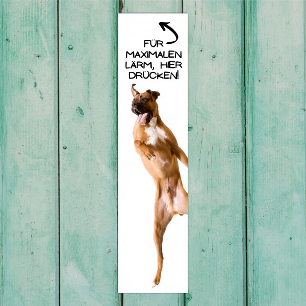Boxer deutscher german Dog Türschild Warnschild Hundeschild Schildr happy Design by Siviwonder